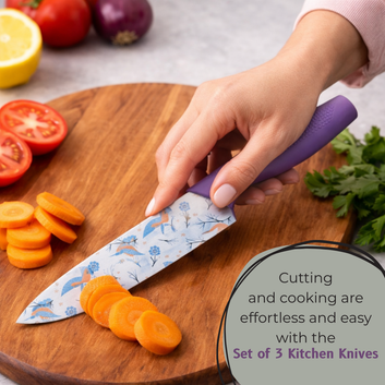 Purple Stainless Steel Knife